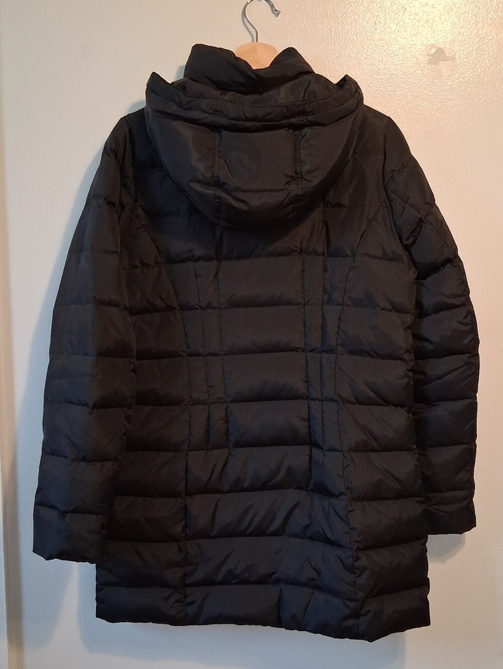 Lands' End Black Puffer Long Jacket - Picture 5 of 11